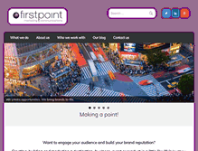 Tablet Screenshot of firstpointmarketing.com.au